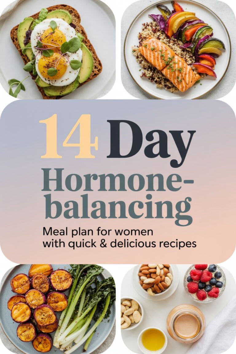 14-Day Hormone-Balancing Meal Plan for Women with Quick and Delicious Recipes