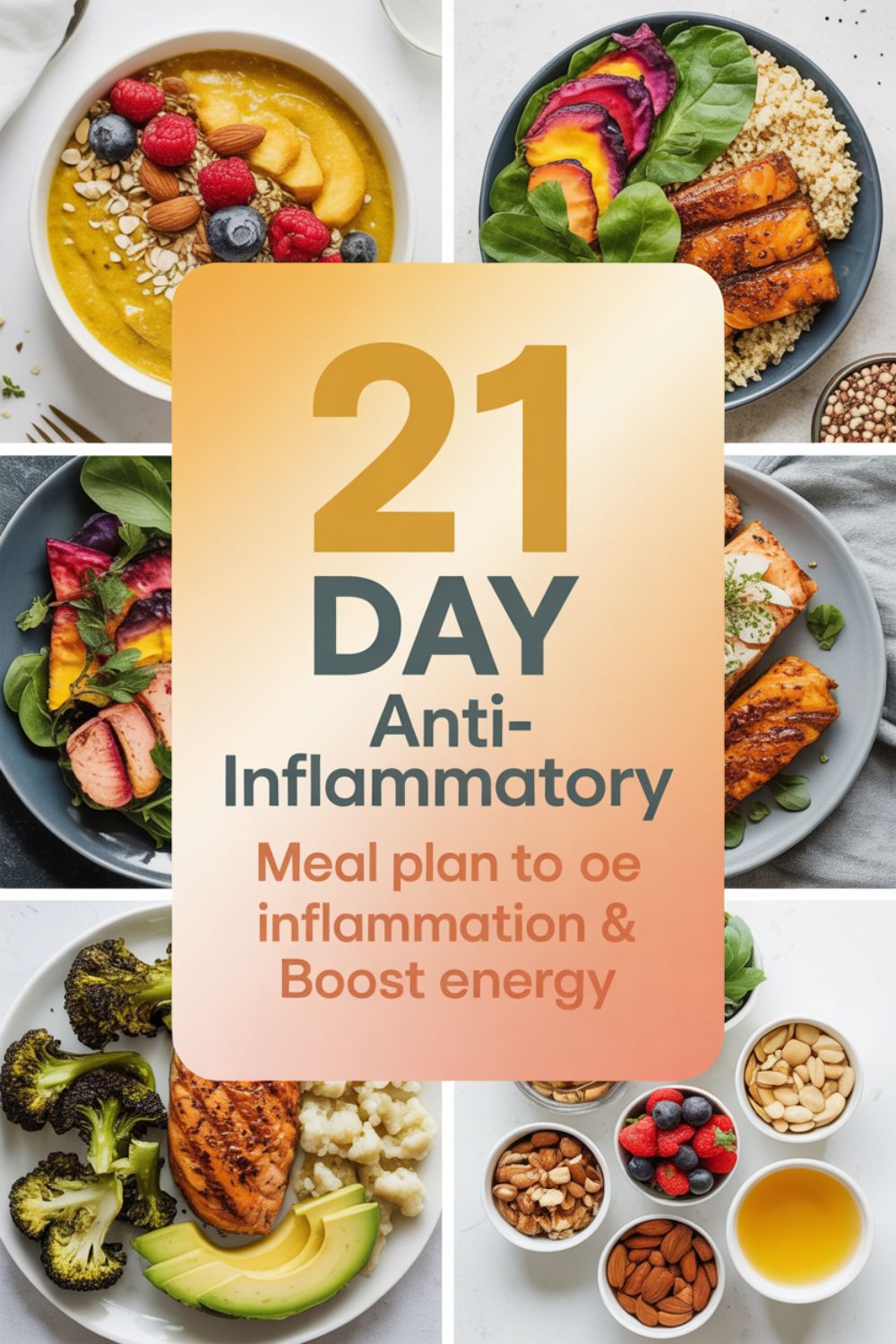 21 Day Anti Inflammatory Meal Plan to Reduce Inflammation and Boost Energy