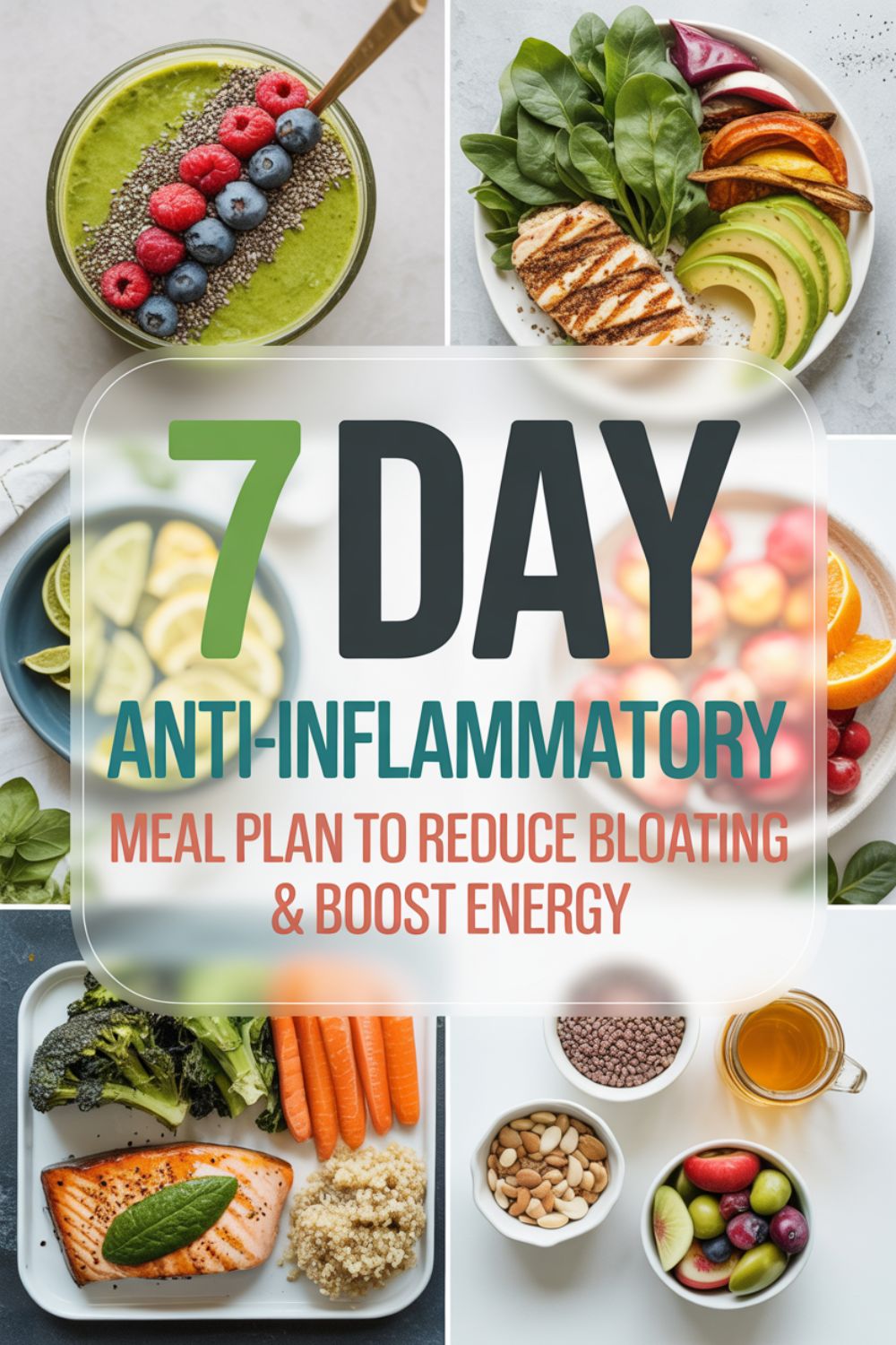 7 Day Anti Inflammatory Meal Plan to Reduce Bloating and Boost Energy