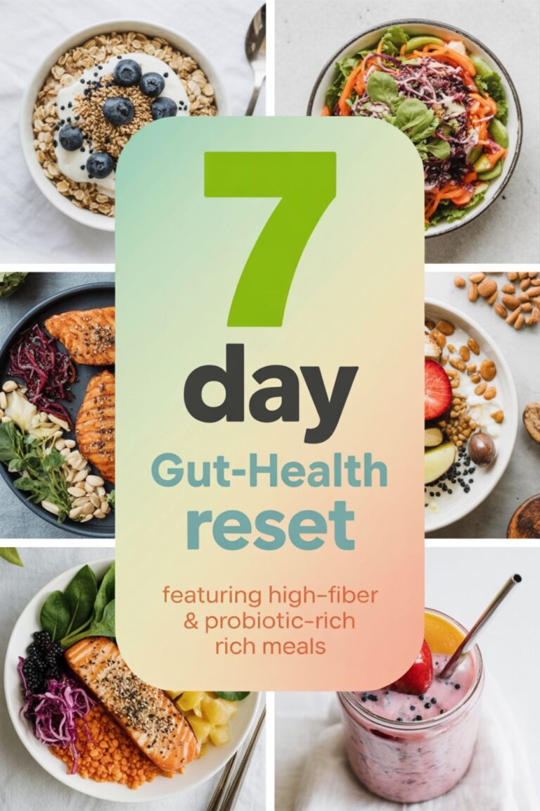 7-Day Gut-Health Reset Plan Featuring High-Fiber and Probiotic-Rich Meals