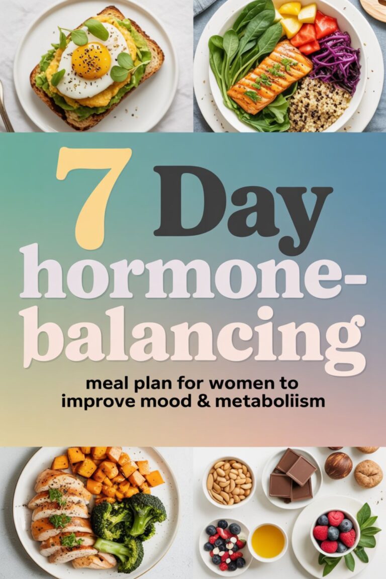 7-Day Hormone-Balancing Meal Plan for Women to Improve Mood and Metabolism