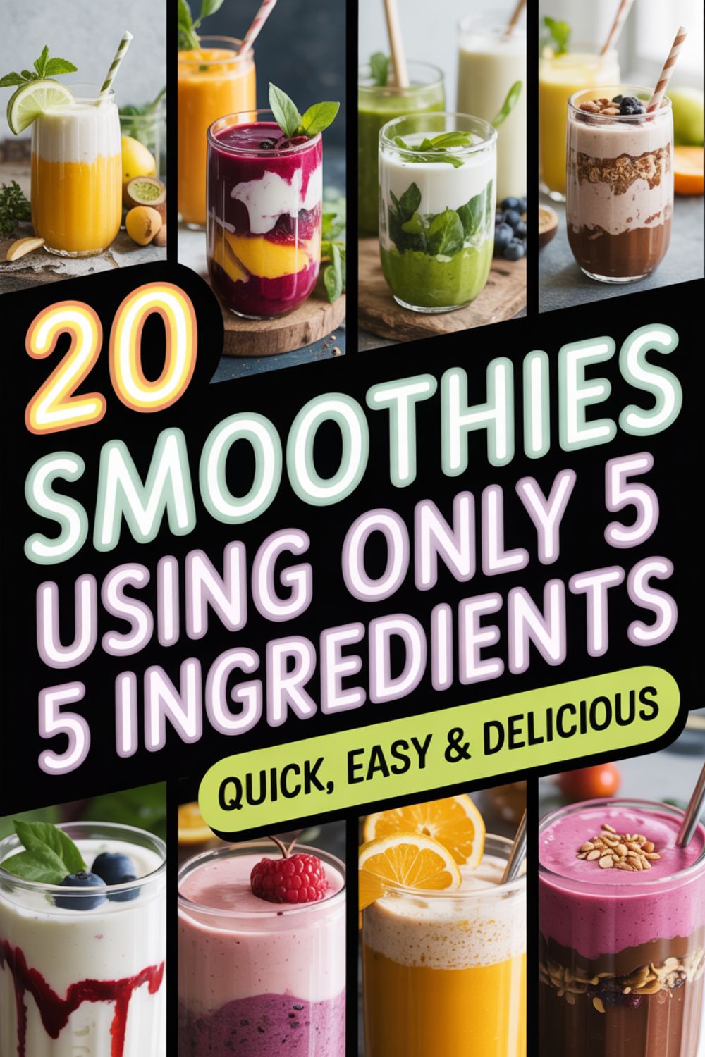 20 Smoothies Using Only 5 Ingredients