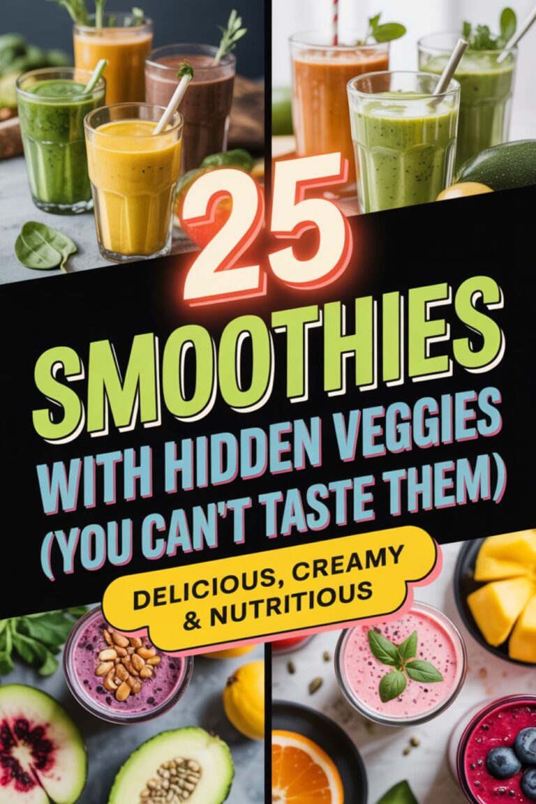 25 Smoothies with Hidden Veggies (You Can’t Taste Them)