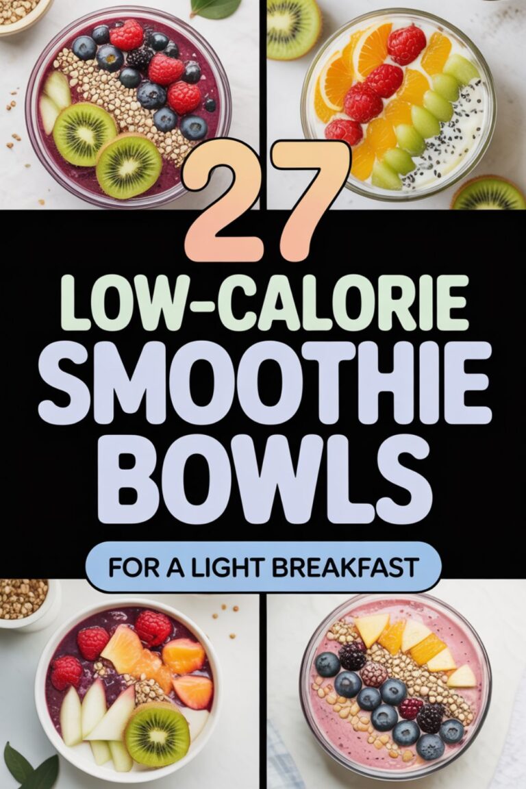 27 Low-Calorie Smoothie Bowls for a Light Breakfast
