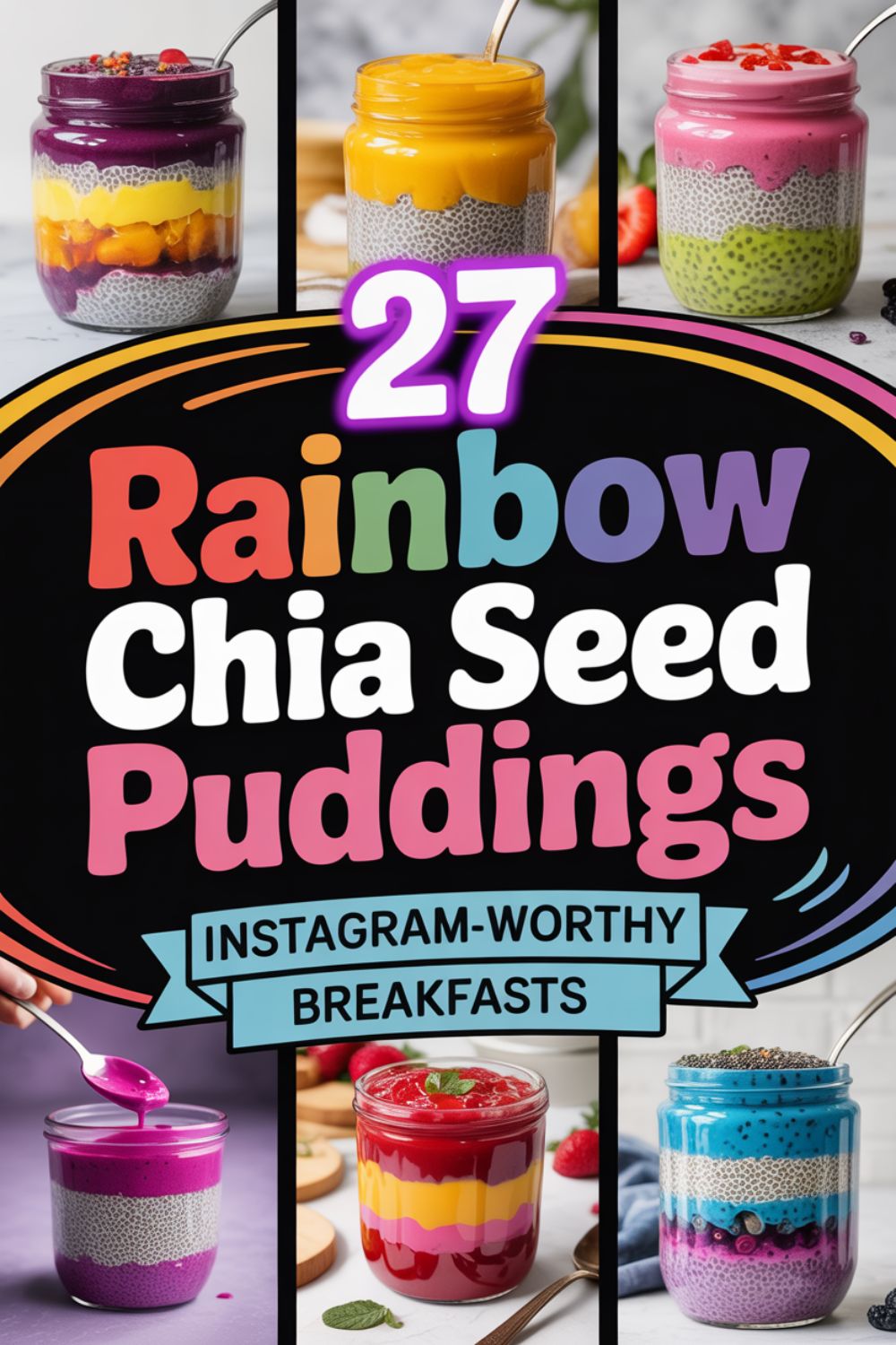 27 Rainbow Chia Seed Puddings for Instagram Worthy Breakfasts