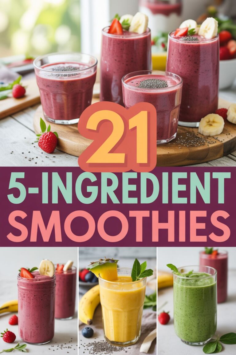 21 Smoothies Using Only 5 Ingredients (No Fuss, All Flavor)