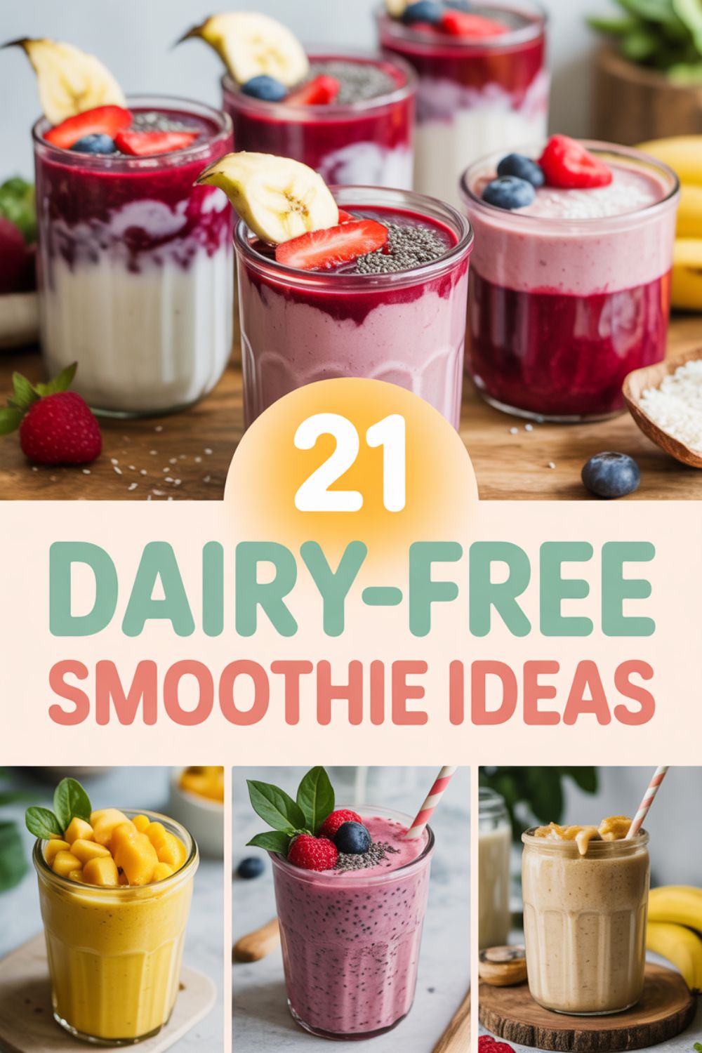 21 Dairy Free Smoothie Ideas