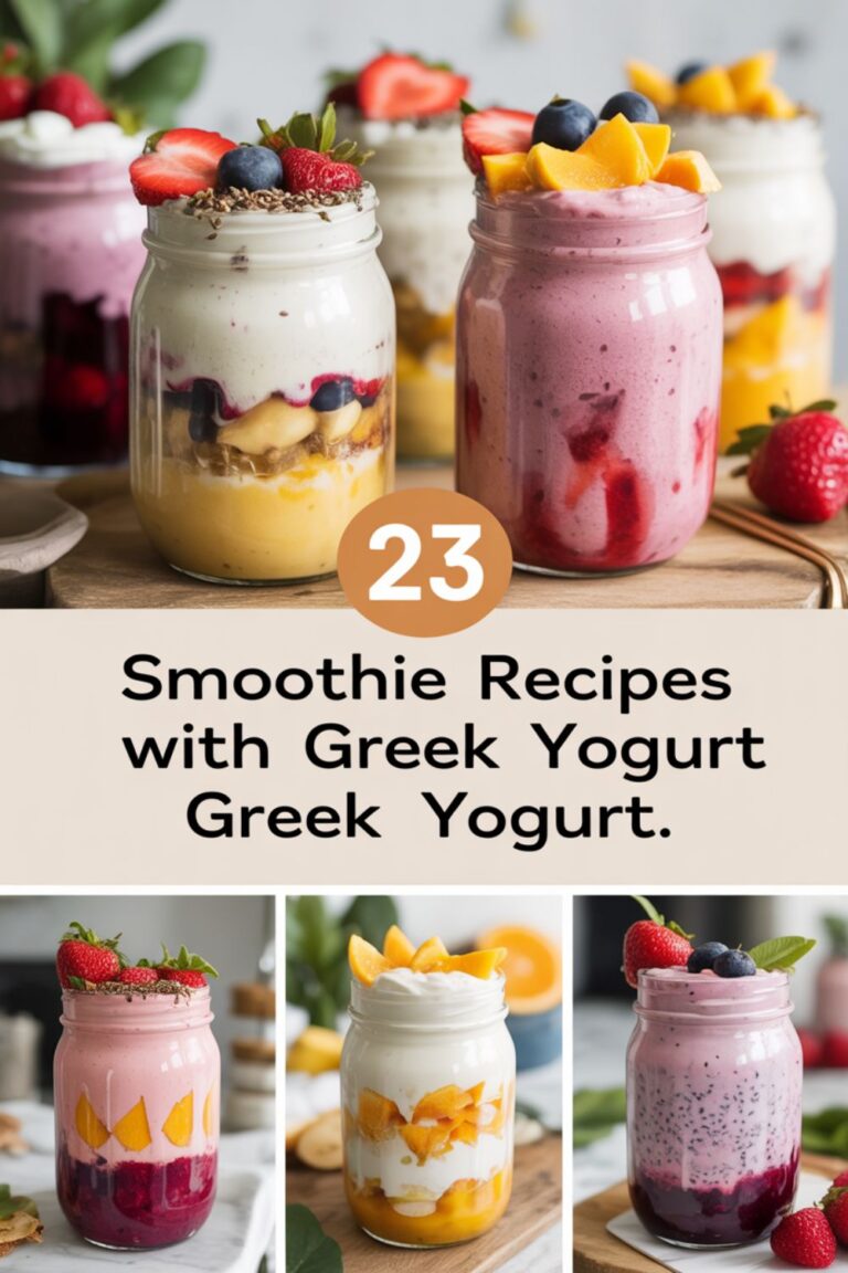 23 Smoothie Recipes with Greek Yogurt That Are Thick, Creamy, and Actually Filling